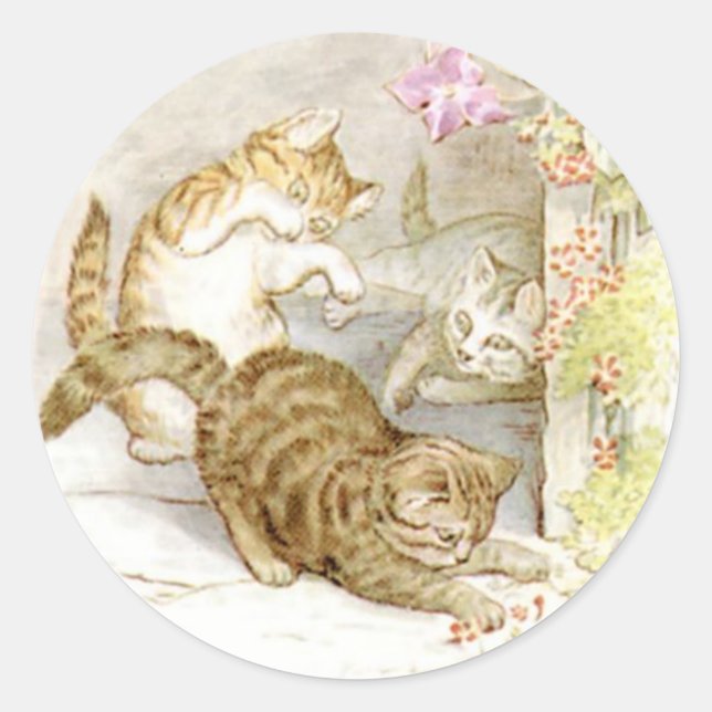 Adesivo Beatrix Potter Gatinho Clássico (Frente)