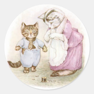 Adesivo Beatrix Potter Gatinho Clássico