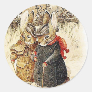 Adesivo Beatrix Potter - Peter Rabbit Winter Walk