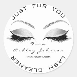 Adesivo Beauon Salon Glitter Cinza Negra Whi Lashes Cleane