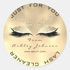 Adesivo Beauon Salon Glitter Dourado Lash Cleaner Sepia Fa
