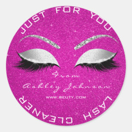 Adesivo Beauon Salon Glitter Hot Pink Rosa Lashes Cleaner