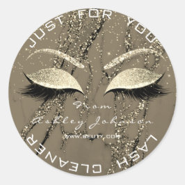 Adesivo Beauon Salon Glitter Marble Lashes Dourados Cleane