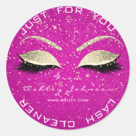 Adesivo Beauon Salon Hot Pink Confetti Lashes Cleaner
