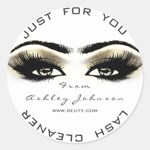 Adesivo Beauon White Dourado Lash Cleaner Sepia Eye