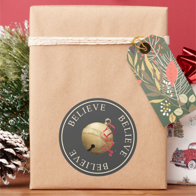 Adesivo Beautiufl BELIEVE Jingle Bell Natal (Feriado)