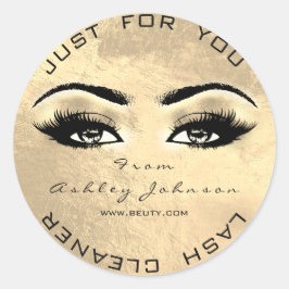 Adesivo Beauty Browne Sepia Dourado Lash Makeup Cleaner
