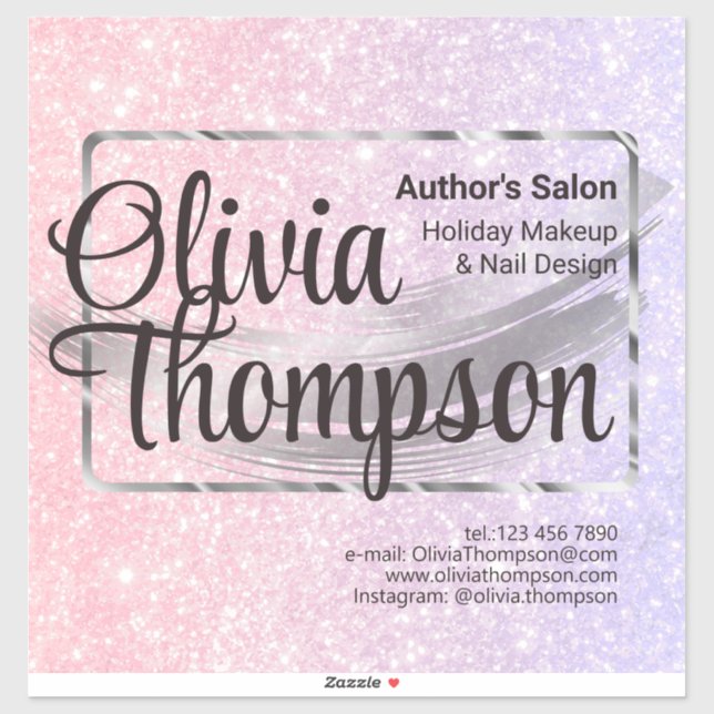 Adesivo Beauty Salon Pearl Silver (Folha)