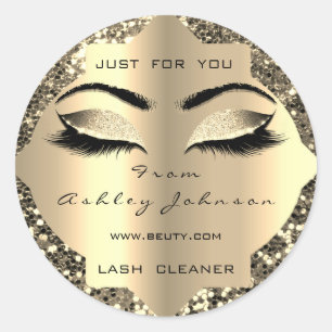 Adesivo Beauty Sparkl Glitter Champaigne Dourado Lash Clea