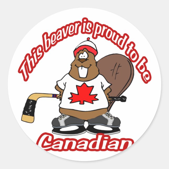 Adesivo Beaver canadense (Frente)
