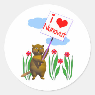 Adesivo Beaver Canadense ama Nunavut