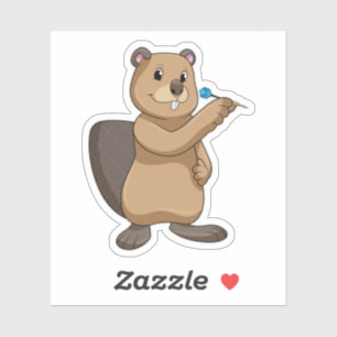 Adesivo Beaver nas Trevas com Dart