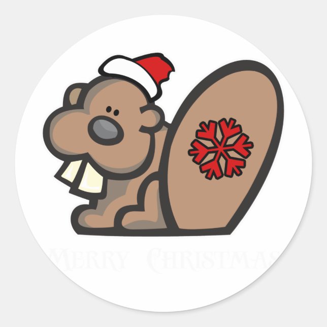 Adesivo Beaver Natal (Frente)