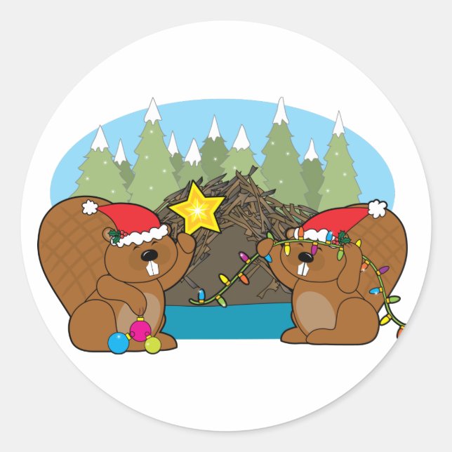 Adesivo Beaver Natal (Frente)