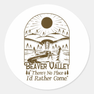 Adesivo Beaver Valley Não Há Lugar Para Preferencialmentes