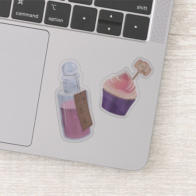 Adesivo Beba, coma-me Alice no País das Maravilhas (Detalhe)