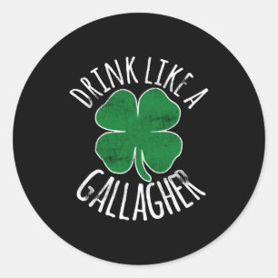 Adesivo Beba Como Um Gallagher Dia De São Patrício Cerveja