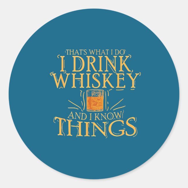 Adesivo Beba Whisky Conheça Coisas (Frente)