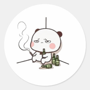 Adesivo Bebado Panda