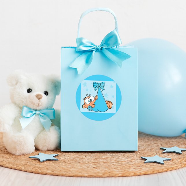 Adesivo Bebê Adorável com Pacificador em Lança (Criador carregado)