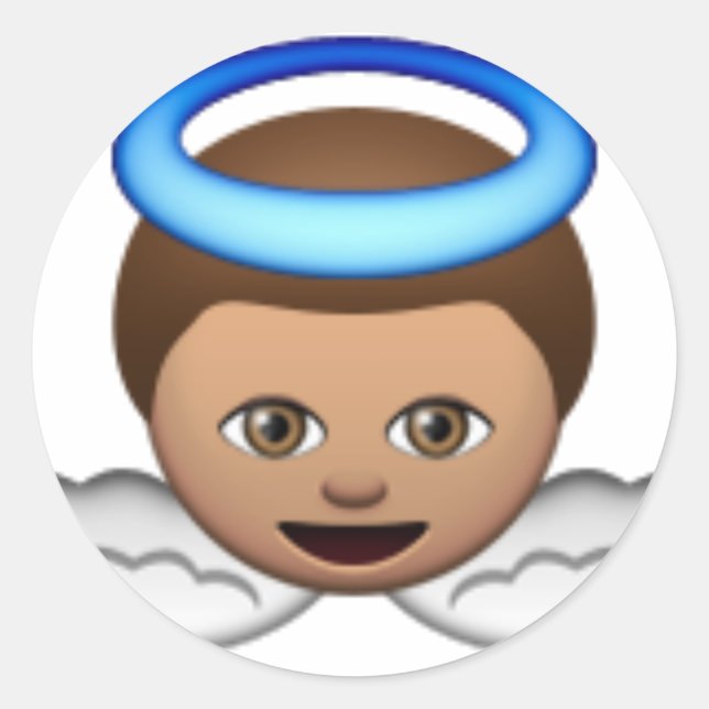 Adesivo bebê anjo emoji Halo amor (Frente)