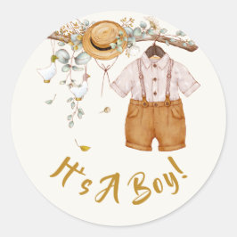Adesivo Bebê Boho Sentindo