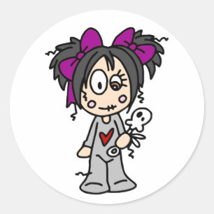 Adesivo Bebê bonito do gótico