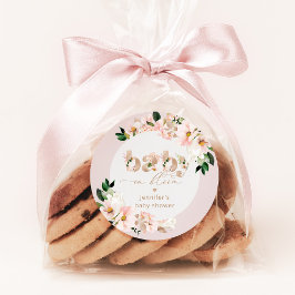 Adesivo Bebê com chá de fraldas elegante