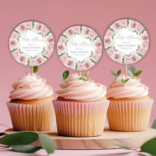 Adesivo Bebê de Bloom Chá de fraldas (Criador carregado)