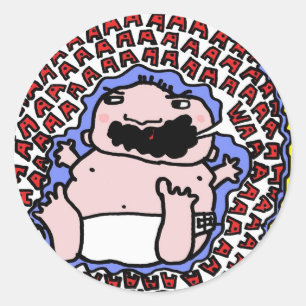 Adesivo bebê de grito