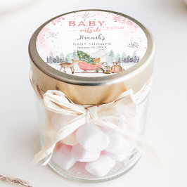 Adesivo Bebê de inverno É Frio Fora do Chá