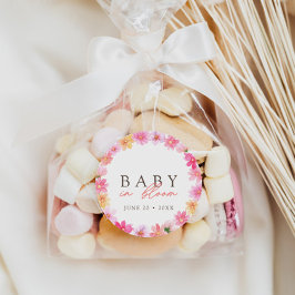 Adesivo Bebê de Verão Floral Colorida em Blogue