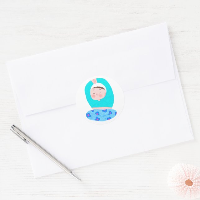 Adesivo bebê dormindo (Envelope)