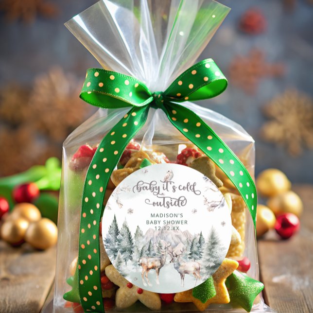 Adesivo Bebê é fria fora da floresta (Criador carregado)