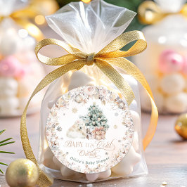 Adesivo Bebê é frio fora do Chá de fraldas do urso de inve