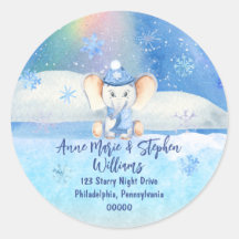 Bebê É Frio Fora do Chá de fraldas Elefante