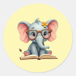 Adesivo Bebê Elefante Sábio