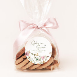 Adesivo Bebê em Chá de fraldas de flor selvagem Bloom Girl