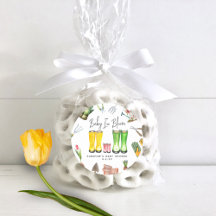 Bebê Em Sangue Chuva Rosa Bota Chá de fraldas De J