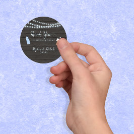 Adesivo Bebê Está Fazendo Chá de fraldas Azul Obrigado