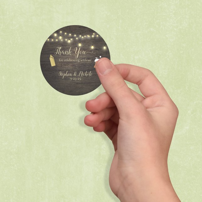 Adesivo Bebê Está Fazendo Chá de fraldas Dourado Obrigado (Criador carregado)