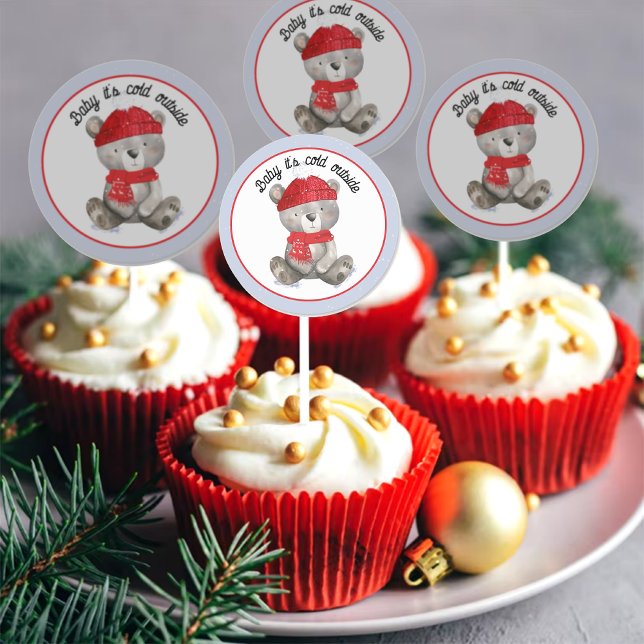 Adesivo Bebê, está frio fora do chá de fraldas. (Criador carregado)