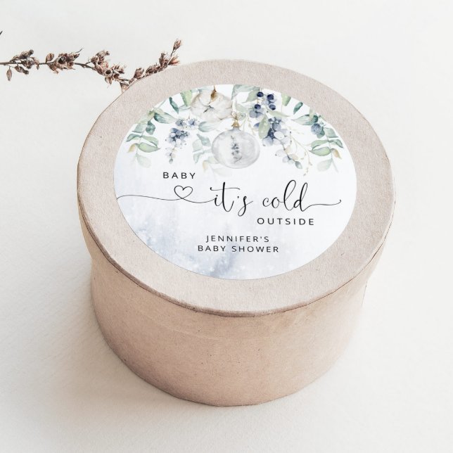 Adesivo Bebê está frio fora do chá de fraldas (Criador carregado)