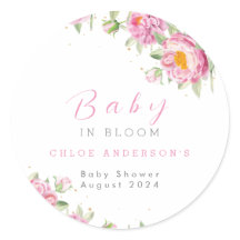 Bebê Floral Rosa com Chá de Sangue