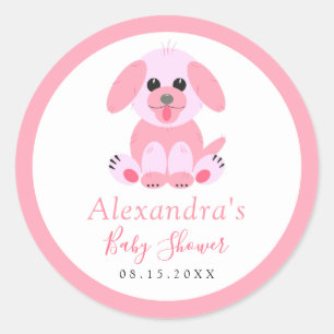 Adesivo Bebê Garota Chá Rosa Personalizada