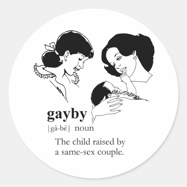 Adesivo BEBÊ GAY (Lésbica) (Frente)