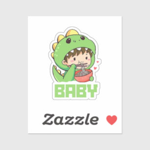 Adesivo bebê godzilla