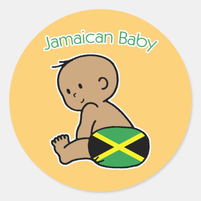 Adesivo Bebê jamaicano (Frente)