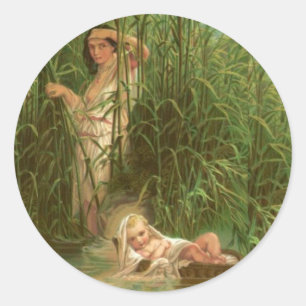 Adesivo Bebê Moses e o rio Nile