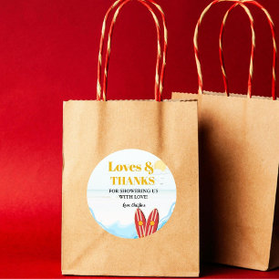 Adesivo Bebê na praia conselho obrigado você